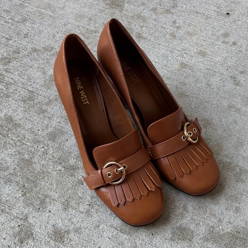 Nine West Umbriah Leather Dress Pump